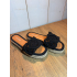 Black ibiza slippers
